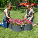 Sunnydaze 4-Leaf Clover-Shaped Galvanized Steel Raised Garden Bed