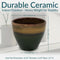 Sunnydaze Resort Glazed Ceramic Planter