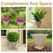 Sunnydaze Darcy Polyresin Outdoor Flowerpot Planter - Beige - 16"