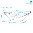 Image showing the overall product dimensions including height, depth and width.