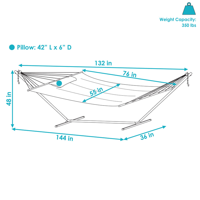 Image showing the overall product dimensions including height, depth and width.