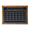 Sunnydaze 30" x 24" Magnetic Chalkboard Calendar For Wall with Chalk and Eraser