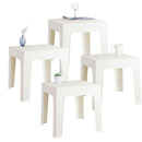 Sunnydaze Outdoor Square Plastic Adirondack Patio Side Table