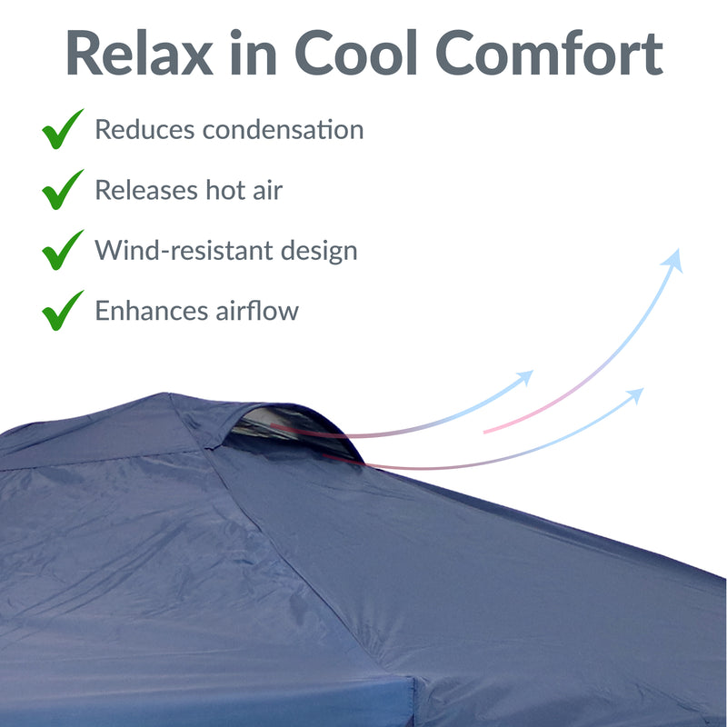 Sunnydaze Premium Oxford Fabric Pop-Up Canopy Shade with Vent
