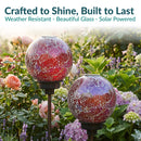 Sunnydaze 10-Inch Solar Glass Gazing Garden Globe