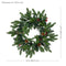 Sunnydaze 24" Prelit Artificial Christmas Wreath with Timer