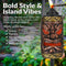 Sunnydaze 3-in-1 Tiki Face Outdoor Patio Torch