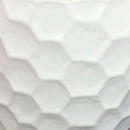 Sunnydaze 11.25" Ceramic Planter Set of 2 - White Honeycomb Pattern