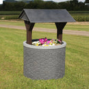 TankTop Covers Wishing Well Planter Septic Cover with Base and Roof