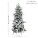 Sunnydaze Stately and Slim Artificial Christmas Tree - Unlit