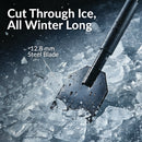 CASL Brands Steel Shock-Absorbing Driveway Ice Scraper with Extra-Thick Blade