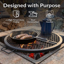 Sunnydaze Round Folding Camping Grill Grate