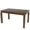 Sunnydaze Dorian 5-Foot Mid-Century Modern Dining Table - Solid Rubberwood - Dark Walnut