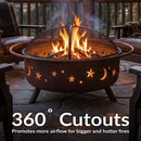 Sunnydaze Cosmic 42" Large Outdoor Fire Pit