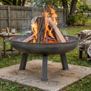 Sunnydaze Cast Iron Heavy Duty Fire Pit for Outside
