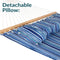 Sunnydaze 2-Person Fabric Spreader Bar Hammock and Pillow