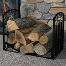 Sunnydaze 2' Indoor/Outdoor Decorative Fireplace Log Holder