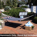 Sunnydaze 2-Person Quilted Fabric Double Hammock with Pillow