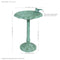 Sunnydaze Garden Visitor Metal Bird Bath - 15"