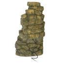 Sunnydaze Stone Falls Outdoor Fountain - 37" H