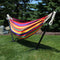 Sunnydaze Brazilian Double Hammock with Stand and Carrying Case