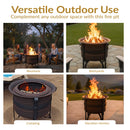 Sunnydaze Cauldron-Style Outdoor Smokeless Fire Pit - 23"