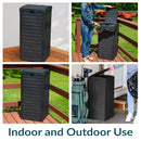 Sunnydaze Patio Trash Can with Lid