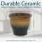 Sunnydaze Studio Glazed Ceramic Planter with Drainage Holes - Set of 2