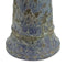 Sunnydaze Rennes Outdoor Ceramic Bird Bath - Blue Lava Finish - 22.5" H