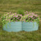 Sunnydaze 4-Leaf Clover-Shaped Galvanized Steel Raised Garden Bed