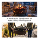 Sunnydaze Cosmic 42" Large Outdoor Fire Pit