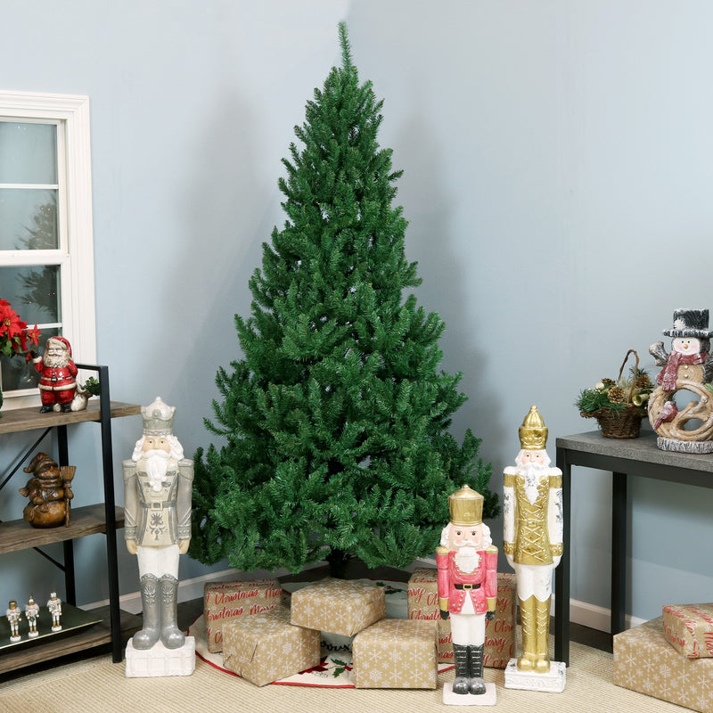 unlit artificial christmas tree with hinged branches
