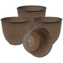 Sunnydaze Dinah Metal Outdoor Plant Pots - 12.5"