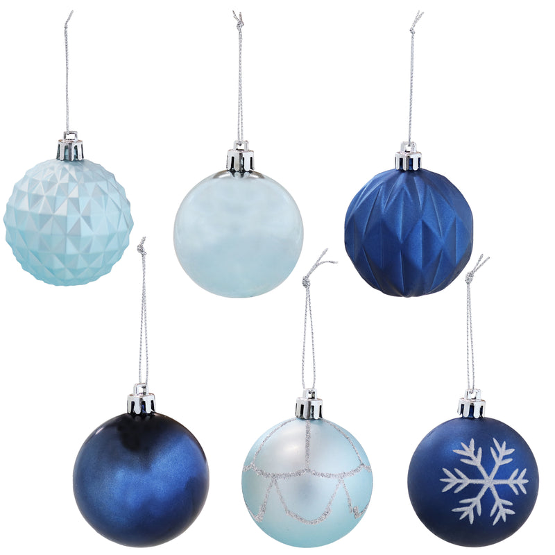 Sunnydaze Winter Wonderland 100ct Christmas Ornament Balls