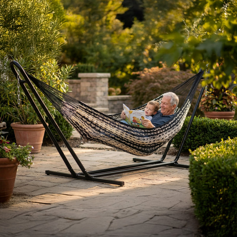 hängematte family Sunnydaze Decor Mayan Handwoven XXL Thick Cord Family Hammock