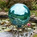 Sunnydaze 10-Inch Outdoor Glass Gazing Globe for Garden