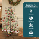 Sunnydaze Noelle Metal Christmas Tree Ornament Display - 60" H