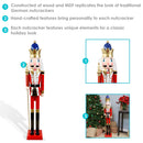 Sunnydaze Balthazar the Protector Indoor Nutcracker Statue - 48"