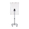 Sunnydaze Adjustable Rolling Magnetic Whiteboard with Flip Chart