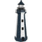 Sunnydaze Solar Striped LED Lighthouse Outdoor Decor, 36 Inch Tall