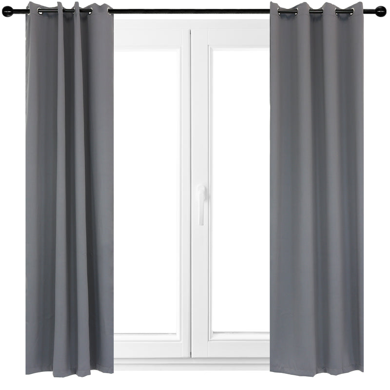 Sunnydaze Outdoor Blackout Curtain Panels with Grommet Top