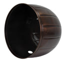 Underside view of the bronze Embossed Panel Hose Pot showing the open interior and bottom drainage opening.