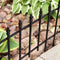 Sunnydaze 5-Piece Roman Garden Border Fence Set - 9 Overall Feet