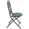 Sunnydaze Mosaic Tile Foldable Bistro Chair with Iron Frame - 2-Pack