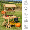 Sunnydaze Country Market Flower Cart Display Stand - 49.25” H
