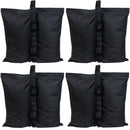 Sunnydaze Polyester Sandbag Canopy Weights - Set of 4 - Black