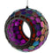 Sunnydaze Round Mosaic Glass Hanging Bird Feeder - 6-Inch