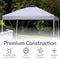 Sunnydaze Premium Oxford Fabric Pop-Up Canopy Shade with Vent