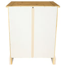 Sunnydaze Pine Nightstand with Drawer and Door - White - 26 Inches