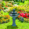 Sunnydaze 2-Tier Ceramic Outdoor Water Fountain 27" - Resting Birds